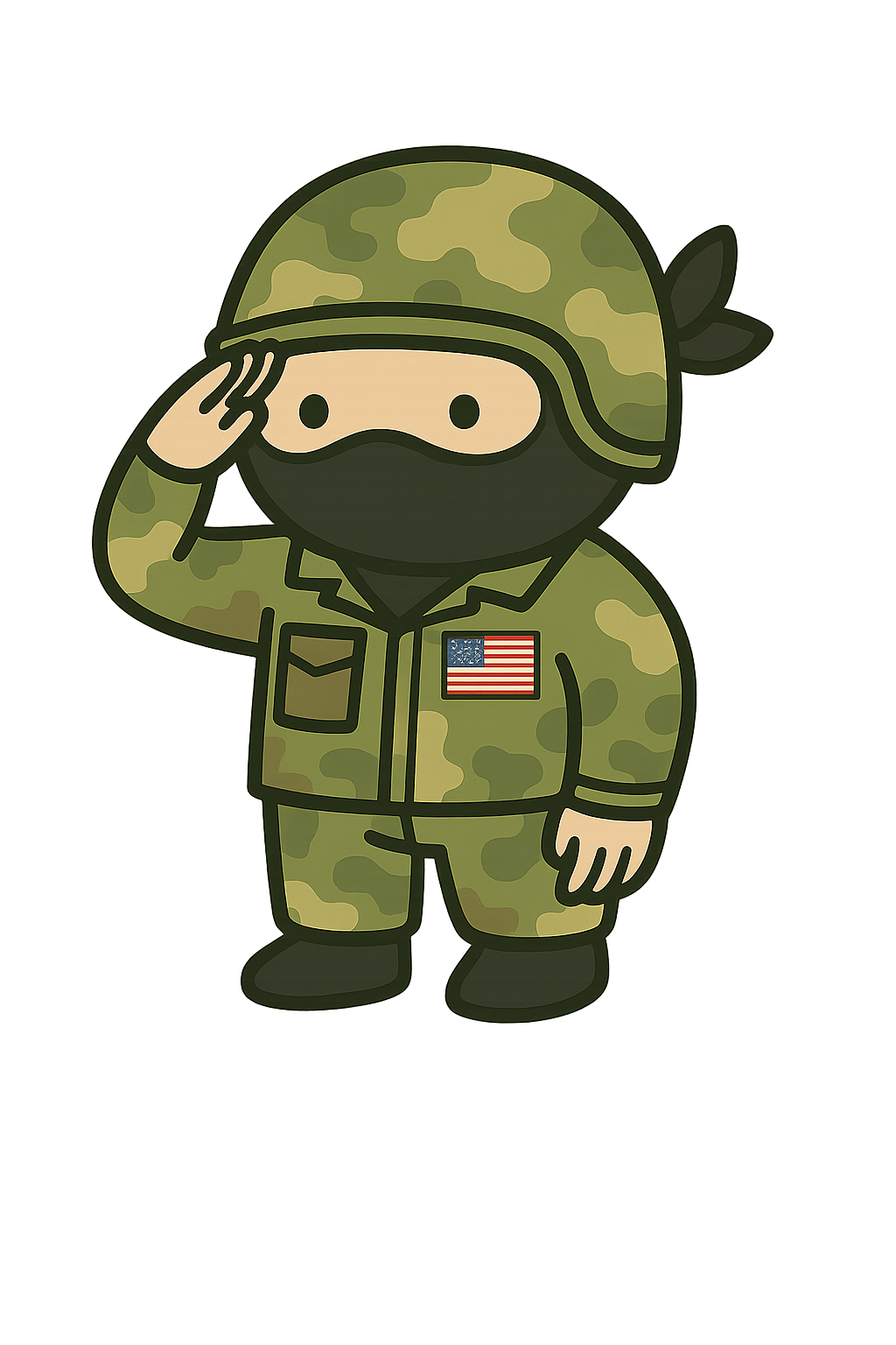 Happi Ninja Military Tee